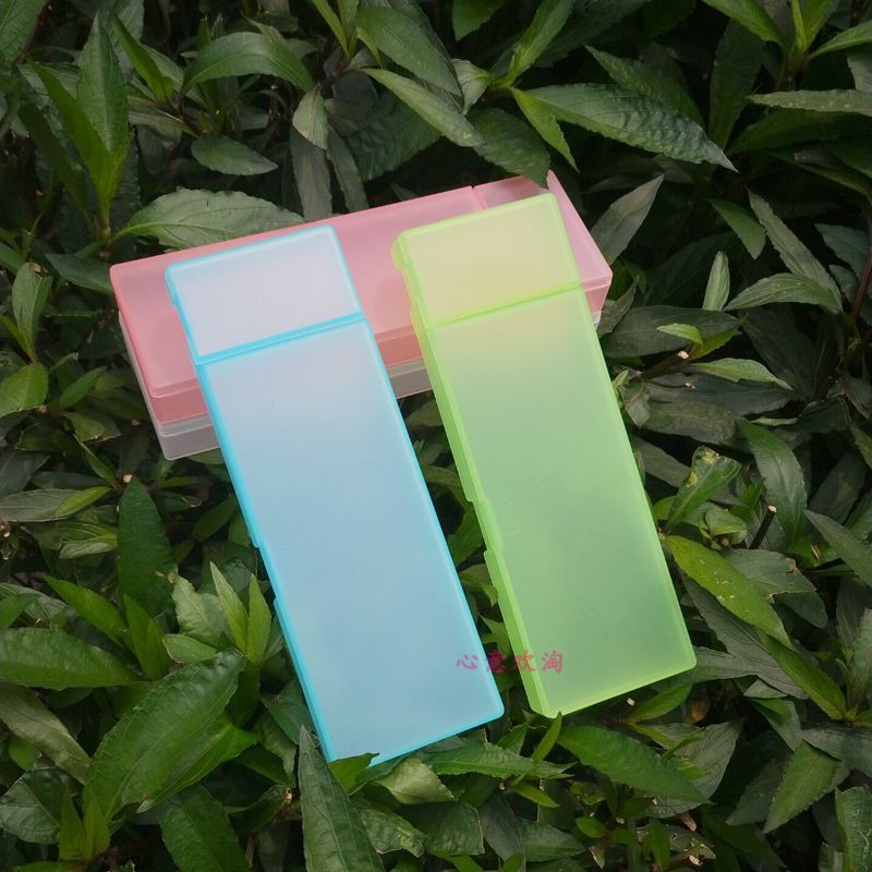 Student Supplies Pen Box PP Plastic Transparent Lead Pencil Case Big pencil case pen bag student containing pen box