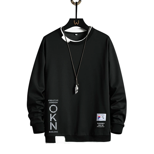 Осенняя модная трендовая толстовка, комплект для отдыха, круглый воротник