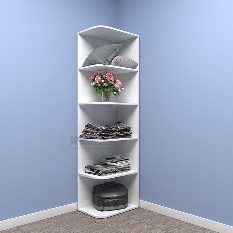 Sliding door opening wardrobe corner cabinet corner cabinet corner cabinet living room storage triangle cabinet turn corner cabinet 2 meters high side cabinet