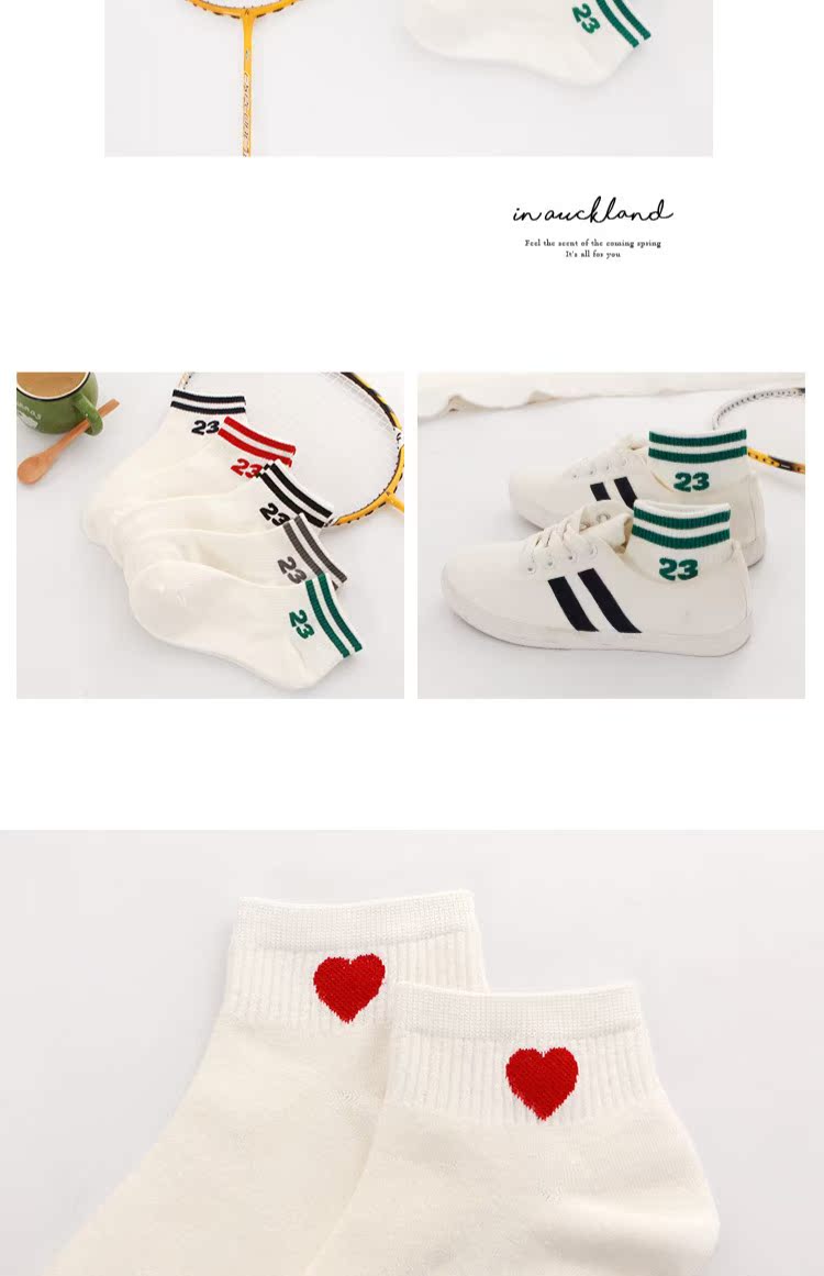 Thuyền vớ hai thanh chữ tình yêu chữ và số phim hoạt hình Nhật Bản vớ nữ cotton vớ vớ phụ nữ thấp để giúp vớ miệng nông tất bông