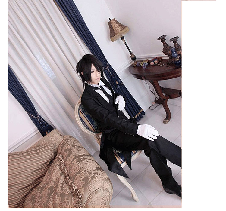 Black deacon COS quần áo Sebastian nam đen quản gia ăn mặc tuxedo cosplay nam và nữ show anime ero cosplay