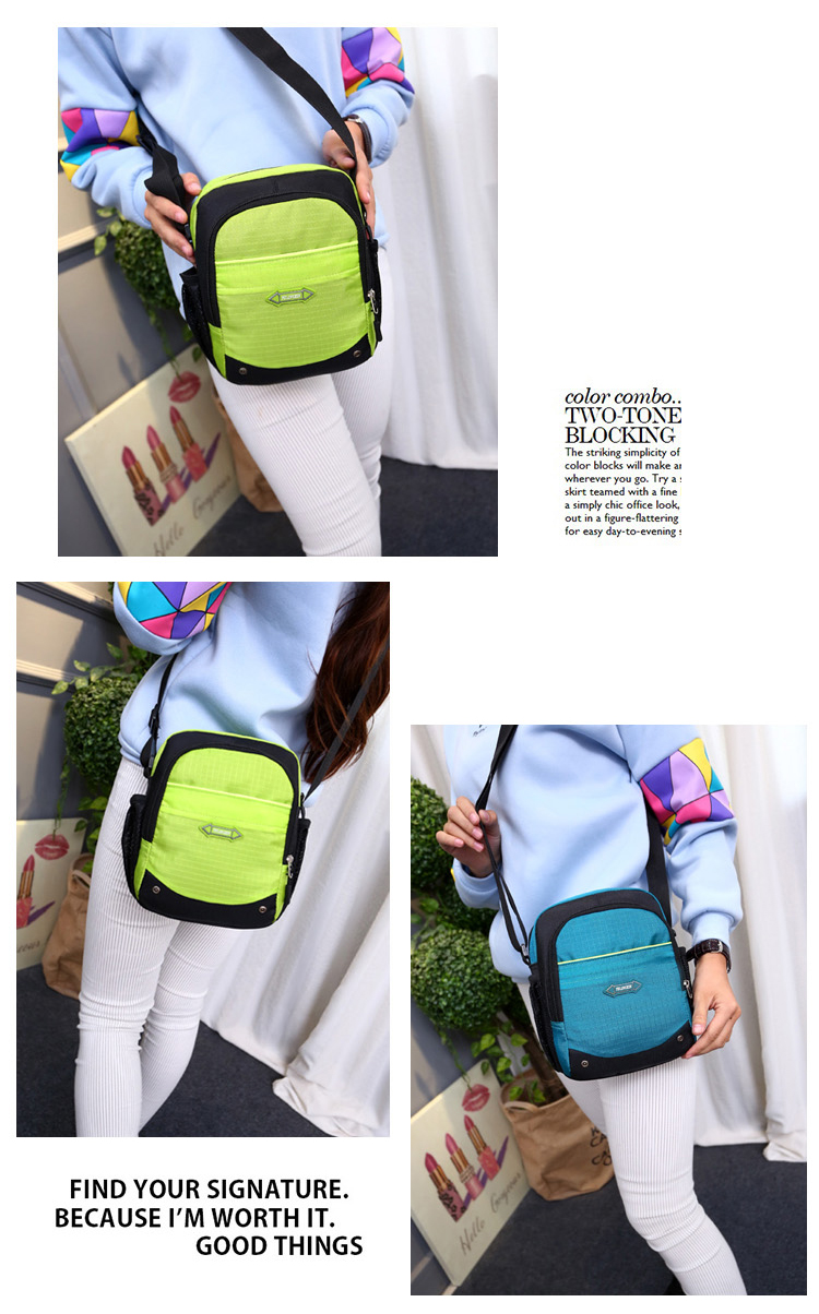 Túi nylon chống nước túi đeo vai Messenger túi chéo túi điện thoại di động túi xách nữ ngoài trời giải trí thể thao túi xách nhỏ túi xách kẹp nách