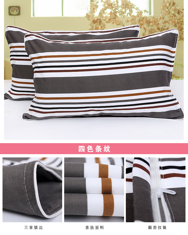 Pillowcase cặp người lớn tải lớn duy nhất gối với đơn giản dày ký túc xá sinh viên gối đặt gối bìa