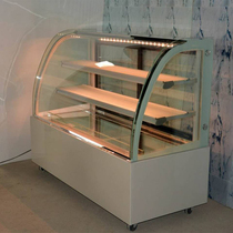 Cake refrigerated display cabinet commercial mousse fruit air-cooled fresh-keeping chocolate sushi cooked food desktop curved custom