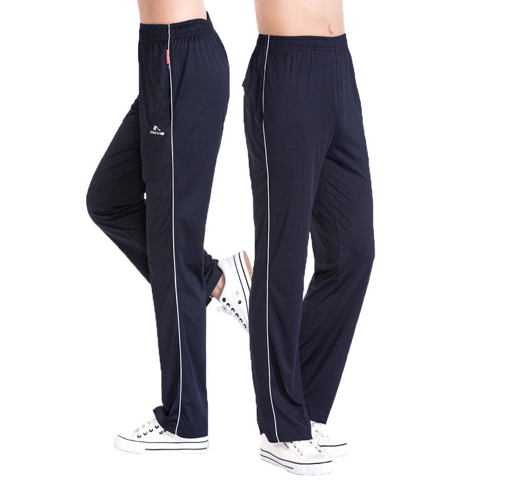 Crown Straight Barrel Sports Pants Men's Summer Thin South Korean Silk in Old Age Leisure Loose Jiamusi Square Dance Long Pants