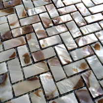 (Aofei)herringbone spell natural oil flower color shell mosaic tile net paste hotel home mosaic