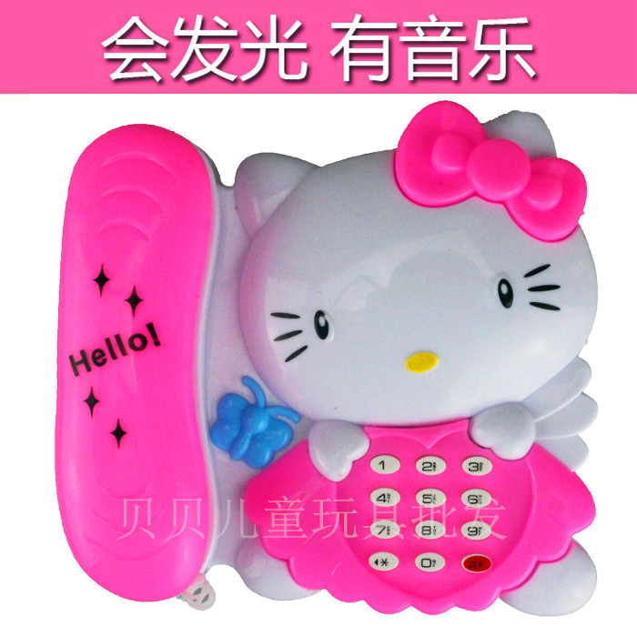 Children's toys wholesale Novelty creative cartoon luminous music phone Birthday gift stall supply hot sale