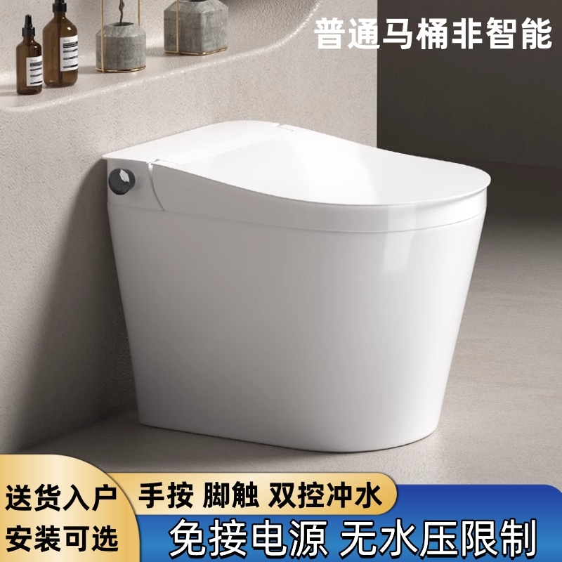 Home Common toilet Non-intelligent sunken waterless pressure limit mute water-saving pumped siphon-type toilet bowl-Taobao