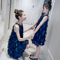 Parent-child skirt 2021 net red summer dress new high-end mother Womens Foreign skirt summer dress tide