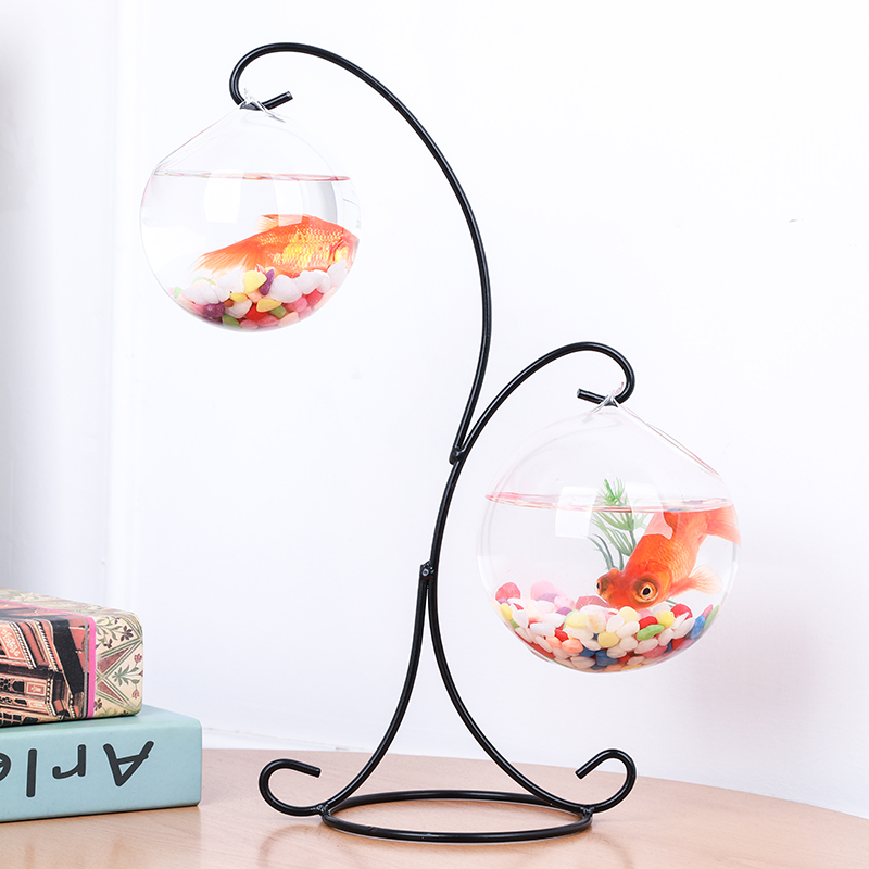 Sáng tạo vi cảnh treo thủy canh cây thủy tinh bình thủy sinh thái cảnh quan bể cá nhỏ phòng khách trang trí - Vase / Bồn hoa & Kệ chậu gốm trồng cây