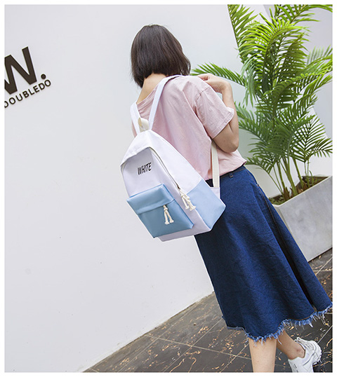 Ins bag nam nữ phiên bản Hàn Quốc Harajuku ulzzang học sinh trung học cơ sở ba lô xu hướng thời trang trường ba lô balo laptop zipit