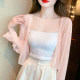 ຜ້າໄຫມ chiffon ຜ້າໄຫມໃນລະດູຮ້ອນຂອງແມ່ຍິງເຄື່ອງນຸ່ງປ້ອງກັນແສງແດດ