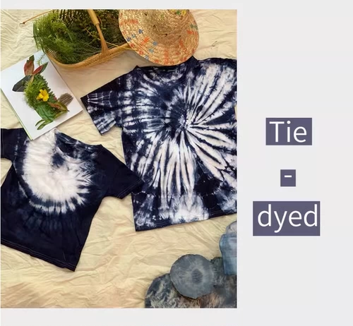 Хлопковая белая футболка для раннего возраста для школьников, ручная роспись, семейный стиль