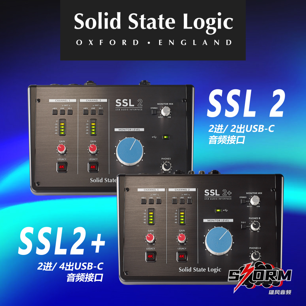 Solid State Logic SSL2 SSL2+ 2CH External Sound Card Portable Singing Live Sound Card