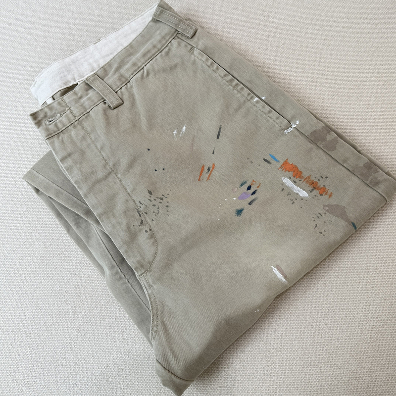 Rl Splash Ink Straight-Leg Casual Pants Su7170