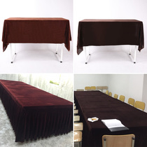 Gold Velvet Stock Red Coffee Color Flannel Black Coffee Color Flannel Coffee Color Background Cloth Curtain Table Cloth Display Table Cloth