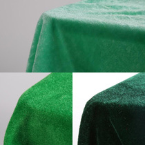 Gold Velvet Fabric Fabric Ink Green Grass Green Grassland Green Velvet Cloth Stage Background Cloth Tablectured Cloth Drapes.