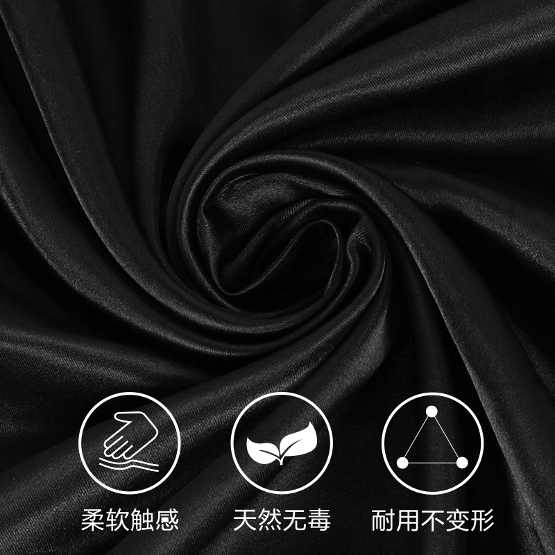 Black silk cloth Black glossy satin cloth Black shading cloth Smooth glossy black cloth impervious to things and people
