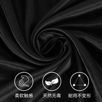 Black silk cloth black bright face silk fabric black shading fabric smooth and bright face black cloth impermeable to people