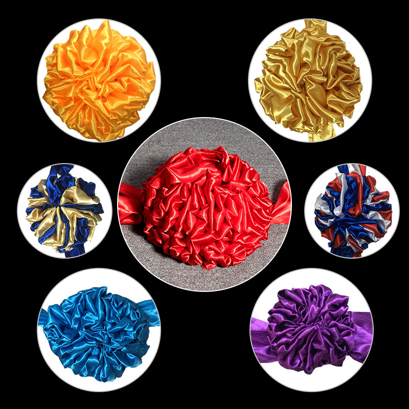 Carnigavan red flower ball cut-in-a-colour multicolored silk bouquet of colorful silk fabric with flowers polo New car flower polo golden flower