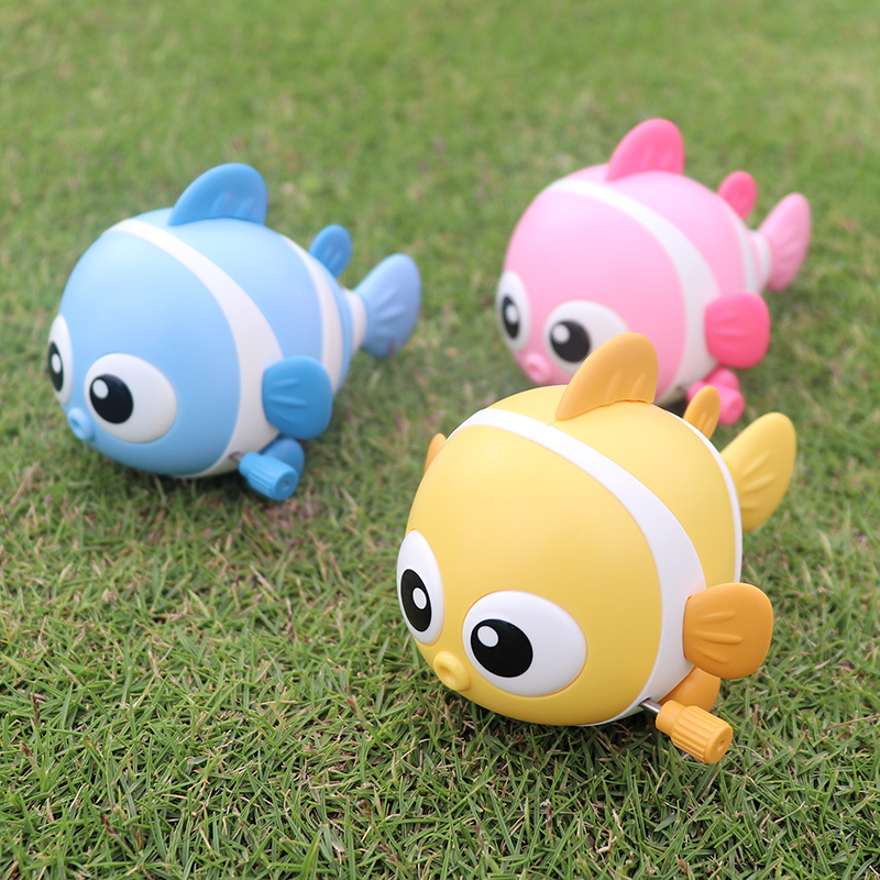 Swing Clown Fish Clockwork Simulation Fish Children Upper Chain Clockwork Toys School Climbing Baby Will Walk The Little Animal-Taobao