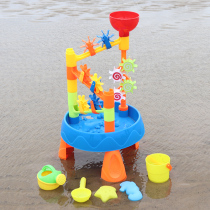 Childrens play water table turn music bath bath toys baby indoor beach play water table waterwheel runner bathroom boys and girls