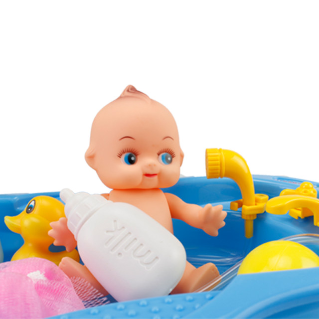 ເດັກນ້ອຍອາບນ້ໍາ doll bathtub doll ນ້ໍາ toy ປະສົມປະສານ bathtub ຂະຫນາດນ້ອຍຂອງເດັກນ້ອຍ simulation ເດັກຍິງ toy ເຮືອນ