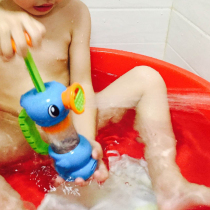 Childrens bath toys Seahorse pump faucet shower Baby bath play water spray toys Boy girl
