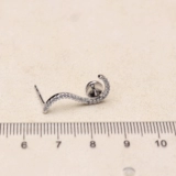 Бусины, аксессуары, S925, модные серьги ручной работы, DIY, серебро 925 пробы, микроинкрустация