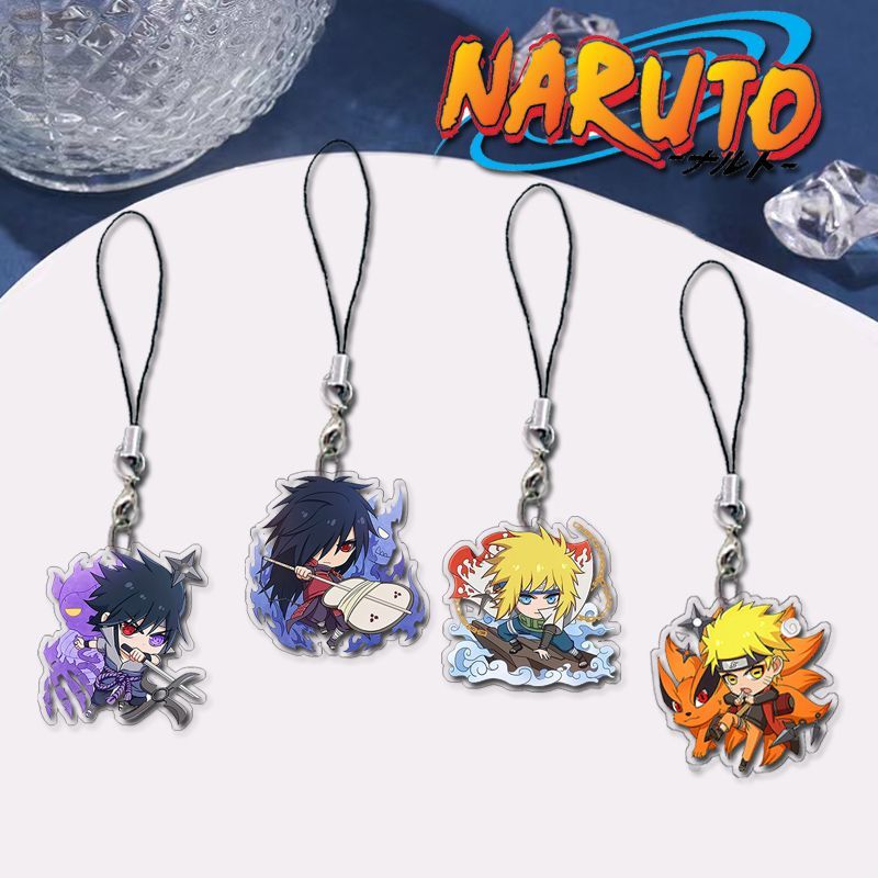 Naruto Phone Chain Phone Pendant Naruto Sasuke Hatake Kakashi Personalized Non-Fading Cute Phone Charm Bring in Wealth