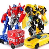 Deformation toy King Kong 54 childrens boy movie version police car dinosaur car robot hand-made model Bumblebee