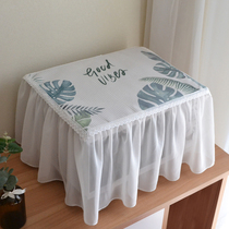 Four-sided microwave oven cover dust cover all-inclusive oven cover Galanz beauty microwave oven curtain cover cloth Nordic