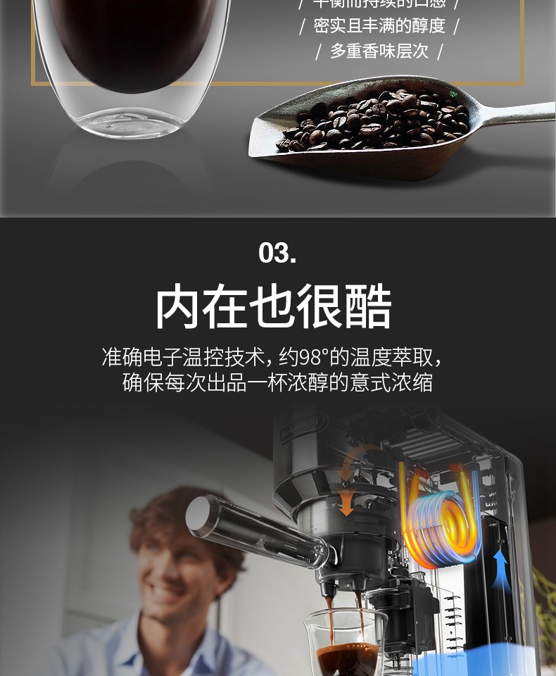 máy pha cà phê drip Delonghi / EC685 Hướng dẫn sử dụng máy bơm gia đình kiểu Mỹ nhỏ của Mỹ - Máy pha cà phê hướng dẫn sử dụng máy pha cà phê