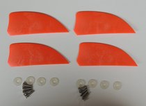 2-inch fins (4 pieces) for kite surfing skateboarding board fins kite windsurfing fins