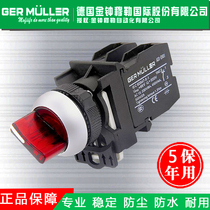 Illuminated selection button switch Dustproof and waterproof knob switch Self-locking switch Control switch Button electric switch