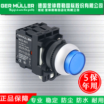 Illuminated convex head button switch Waterproof convex button Self-locking reset switch Control switch button Electric switch Admiralty Mu