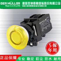 Illuminated mushroom head button switch Self-locking reset button switch Control switch button electric switch Gated switch