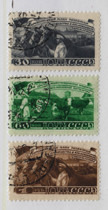 Soviet Union 1948 First Five-Year Plan: Animal Husbandry 3 Complete Canceled No Glue Rus214