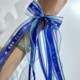 Zhang Jie ສະຫນັບສະຫນູນ ribbon ສີຟ້າ ribbon Li Ronghao Mayday bracelet concert ອ້ອມຮອບ ribbon custom ທີມງານການກໍ່ສ້າງ ribbon