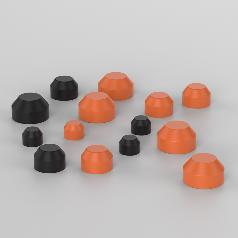 Robot Arm Injection Molding Machine Accessories Buffer Plastic Cap Impact Head Silent Head Shock Absorber Impact Rubber Cap