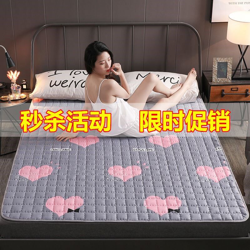 Mattress cushion household latex mattress pad double quilt bottom tatami sponge pad thin single summer 1
