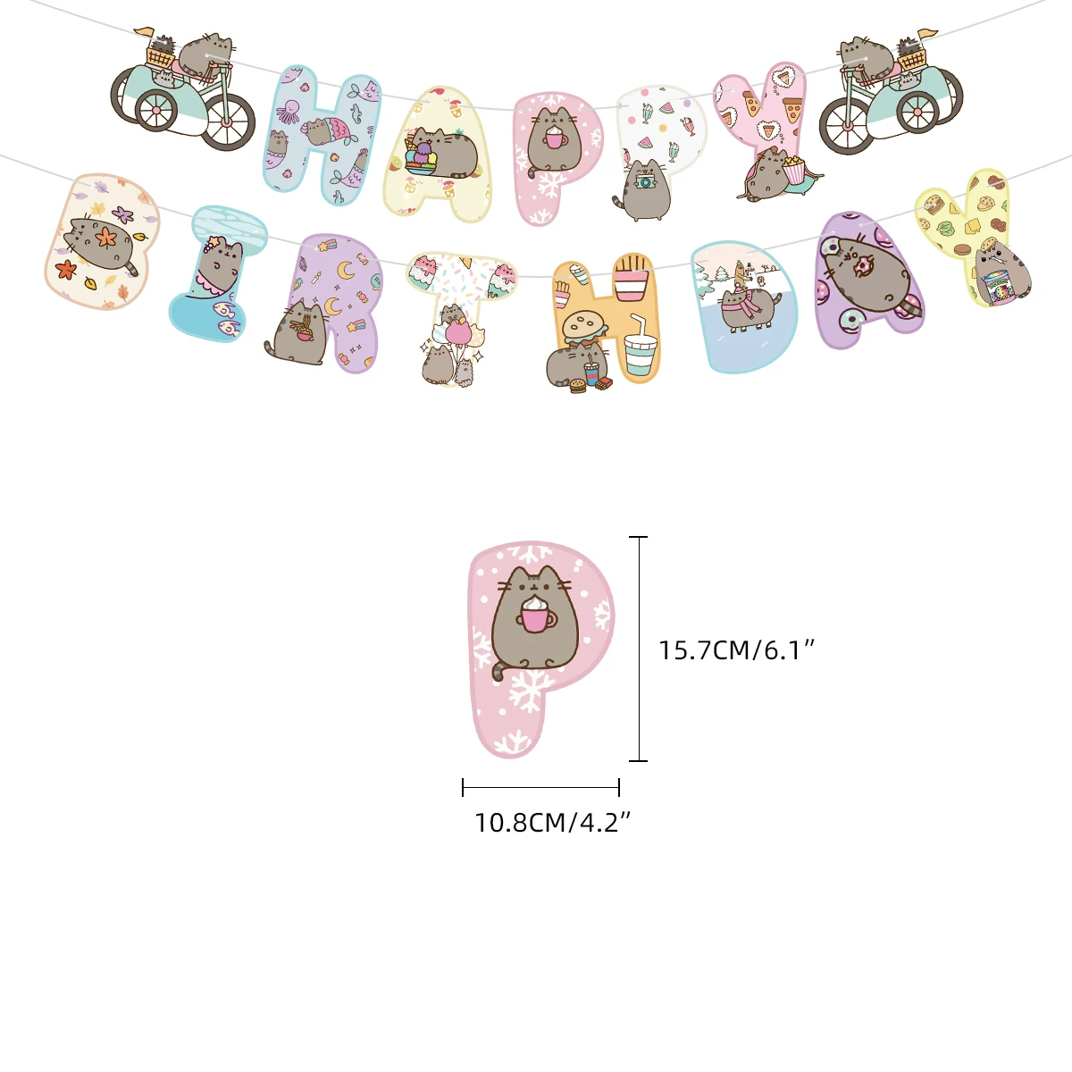 [] съёмка дня рождения набор американский Pusheen тамада украшение тематика вечеринки украшение фон шарики для детской вечеринки флаг