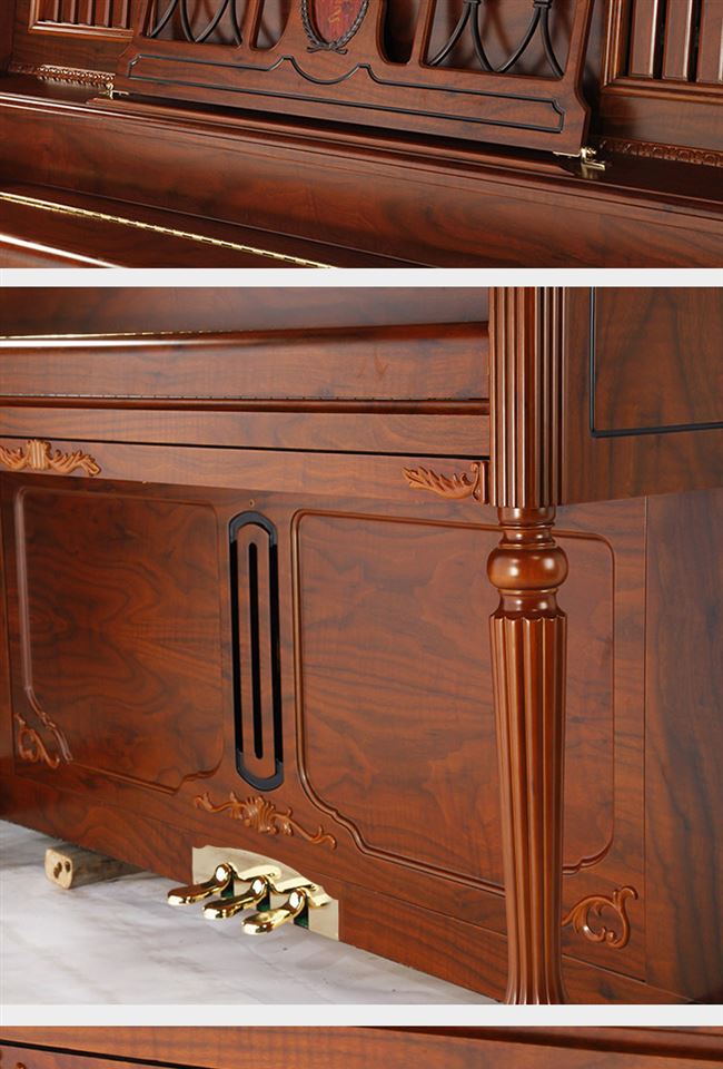 Đàn piano retro sang trọng ánh sáng dọc 125b mới - dương cầm giá đàn piano