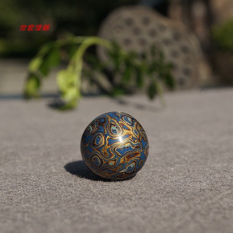 Large lacquer beads, single beads, blessing beads, Chinese style gifts, Fuzhou lacquerware, non-heritage handicrafts, small gifts, pure handmade jewelry