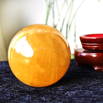 Natural bell milky stone ball ice Chau stone calcite ball transfer ball home Decorative Goods