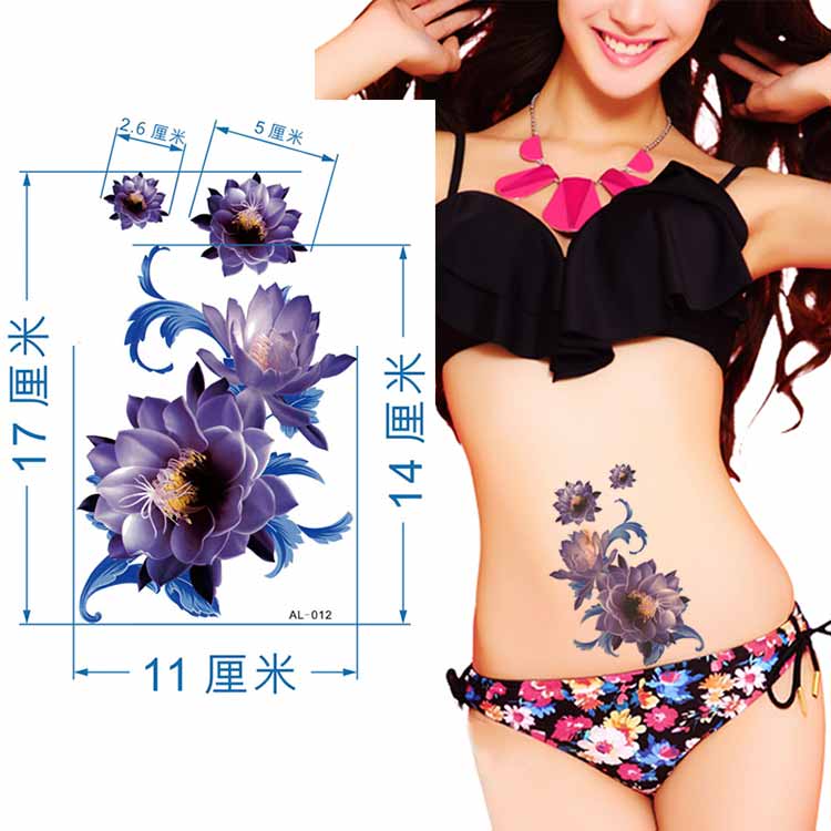 Cơ thể màu xanh sơn chống thấm nữ dài hạn mô phỏng sexy cánh tay hoa đùi dạ dày mổ lấy thai phần kem che khuyết điểm sẹo dán hình xăm tattoo dán