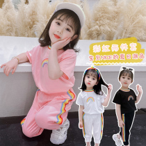 2022 new style net red childrens childrens autumn clothes girls summer dresses western style suits trendy childrens clothes spring and autumn