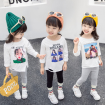 Childrens clothing spring girls 2021 New Long Sleeve T blood baby 1 a 5 years old base shirt spring and autumn baby shirt tide