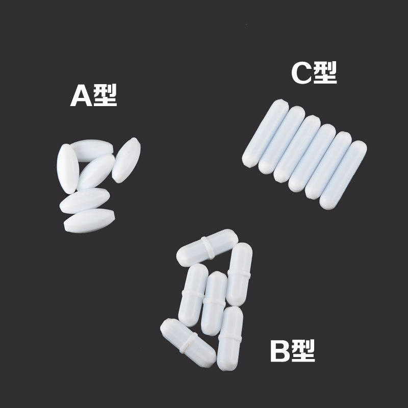 四氟磁力搅拌子橄榄形圆柱形A型B型C型PTFE搅拌子磁子搅拌器转子