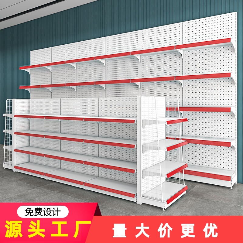 Supermarket Shelf Display Racks, Single and Double-Sided Multi-Layer Storage Racks, Convenience Store Stationery, Drug Store, Shop, Small Shop, Snacks